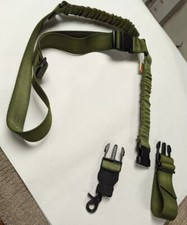 Bungee Gun Sling Single Point One Point Quick Detach Rifle Shotgun - OD Green