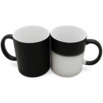 AAA 36pcs 11OZ Blank Sublimation Color Changing Mugs Black Glossy Magic Cup