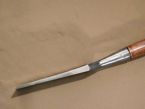 #21 Antique Vtg SAMSON UNION HW WITHERLY 3 1/2" Slick Timber Framing Wood Chisel - Picture 7 of 9