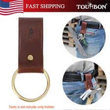 TOURBON Leather Heavy Duty Tools Belt Holster Workshop Trowel/Axe/Hammer Carry