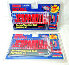 JEOPARDY Game Cartridges 2 and 3, Answer Books Tiger Electronics 1995 Sealed