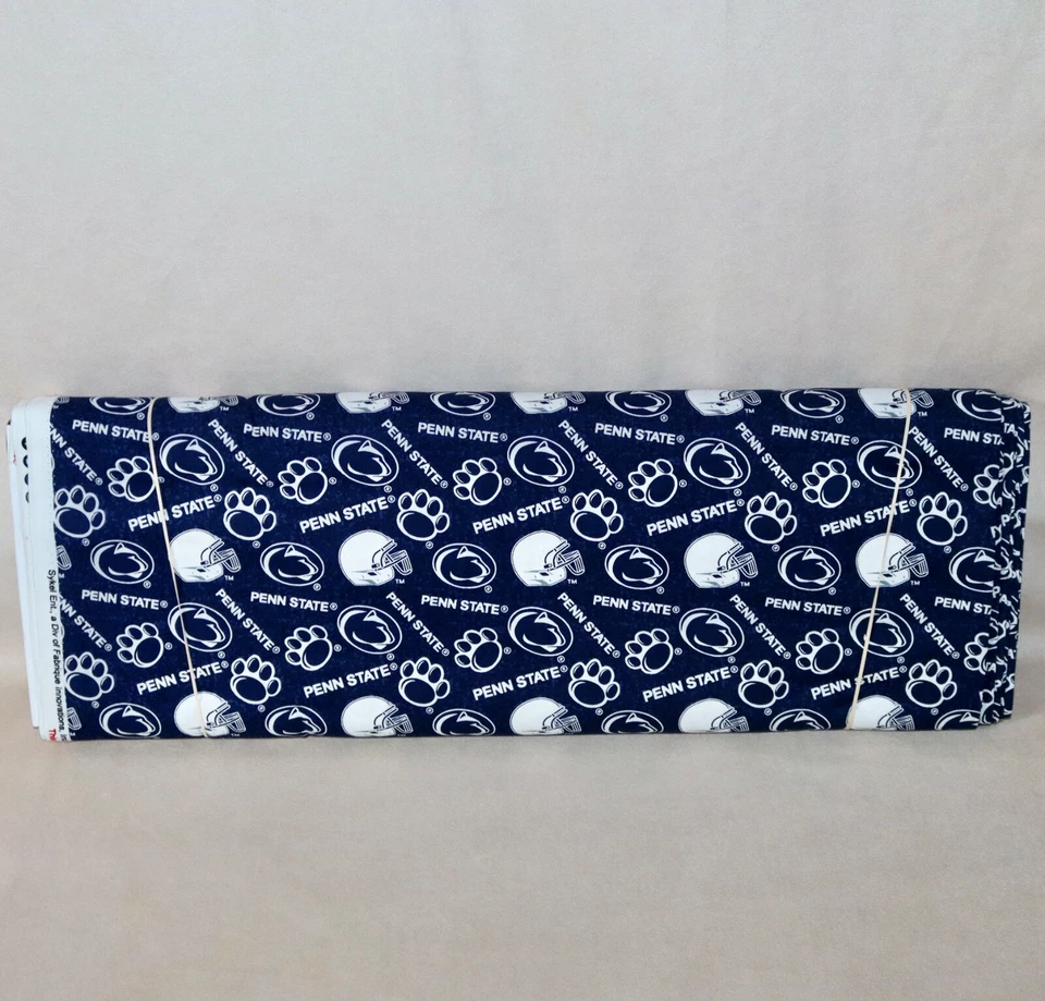 Penn State ~ Paws & Helmets Pattern College Cotton Fabric 1/4 Yard 9” X 44” - Image 4 of 4