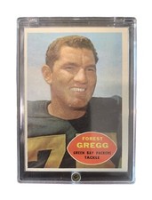 1960 Topps Forest Gregg (Forrest Mispelled) Rookie Card Hard Plastic (Ungraded)