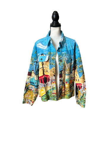 Take Two Clothing Co Cafe Print Jacket Size 1X