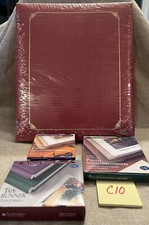 Creative Memories 8 X 10 Red Album Scrapbook Open Spine 15 Pages Plus Extras C10