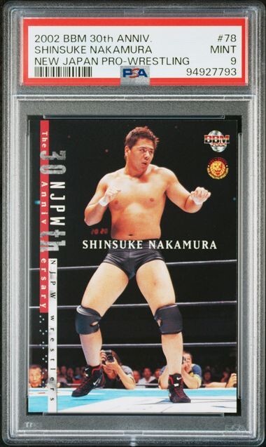 PSA9 2002 BBM NEW JAPAN PRO-WRESTLING 30th ANNIVERSARY SHINSUKE