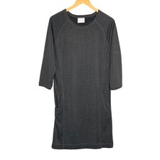 Buki Collection Womens Stacy Dress Size Small 3/4 Sleeve Soft Comfy Chic Pockets