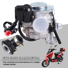 49cc 50cc GY6 Scooter Moped Carburetor ATV for Sunl Roketa JCL Taotao Baja Carb