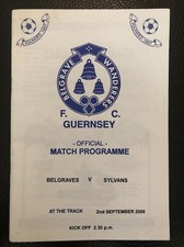2.9.2000. Belgrave Wanderers v Sylvans (Barclays Priaulx League?) @ Guernsey FC