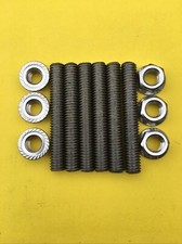6x 3/8”-16 2 1/4” Stainless Steel Exhaust Manifold Studs & SS Nuts. USA MADE