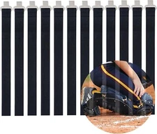 Shin Guard Replacement Straps,Baseball Catchers Gear Straps,Leg Black 