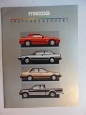 1987 MAZDA CAR & TRUCK Original Car Dealer Sales Brochure 