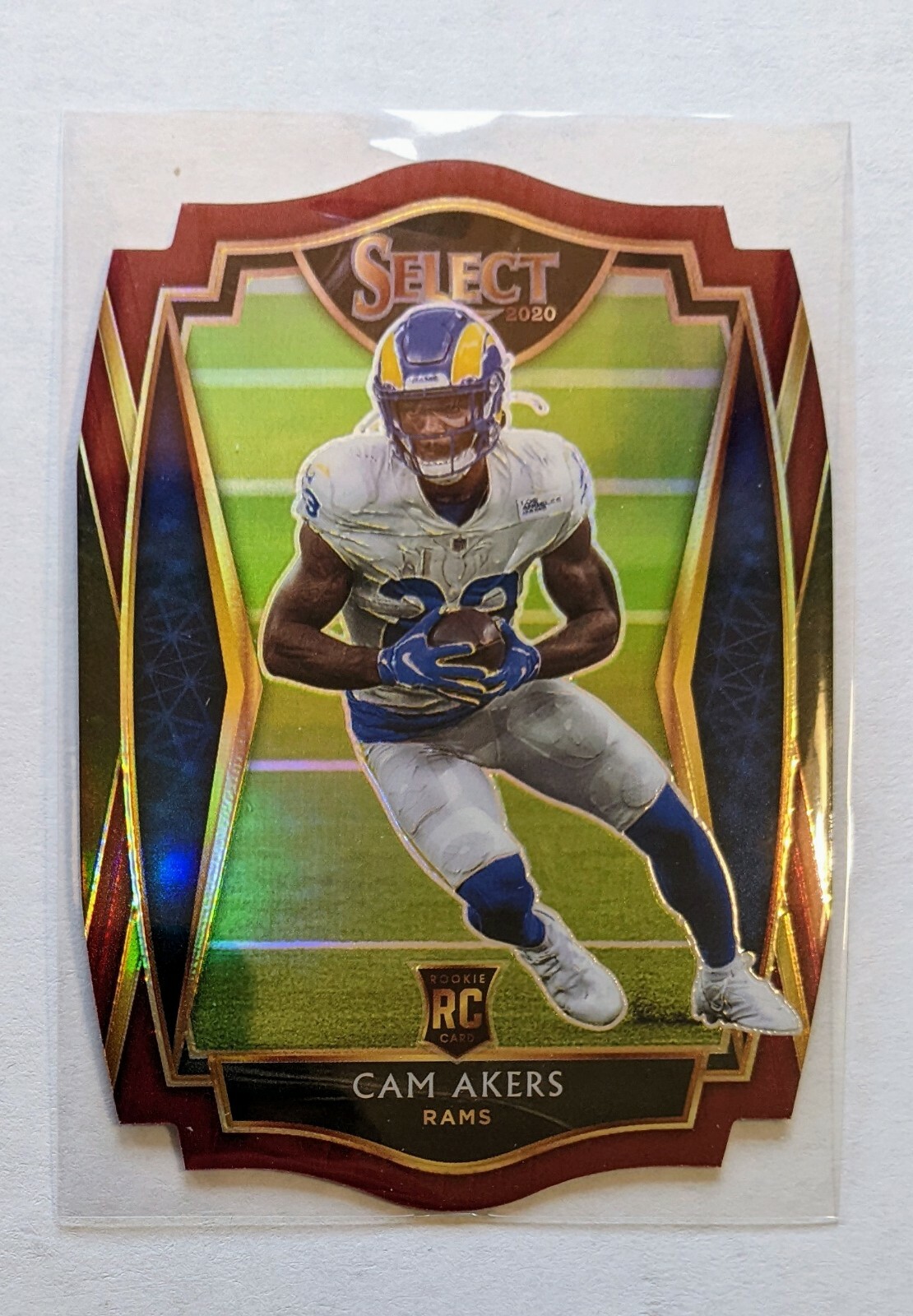 2020 Panini Select Cam Akers Premier Level Maroon Prizm Die-Cut RC Vikings