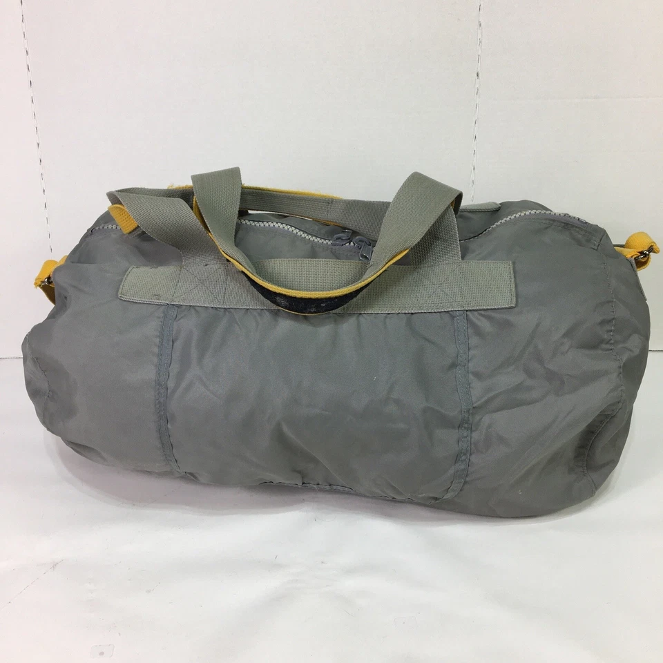 Lucas Duffel Travel Bag Carry On Weekend Lightweight Nylon 24x12x12 Gray - Image 4 of 4
