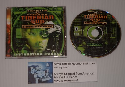 Command & And Conquer Tiberian Sun Firestorm PC Video Game Case Manual And Disc