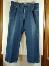 Vintage Levi's 501 Button Fly Denim Blue Jeans, Size 40 x 30, 3322