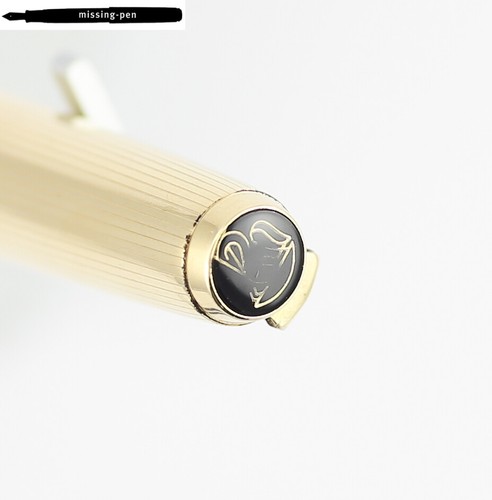 Pelikan R 60 Push Ballpoint Pen Rolled Gold Double Stripe Guilloche (1970-1973) - Picture 9 of 9