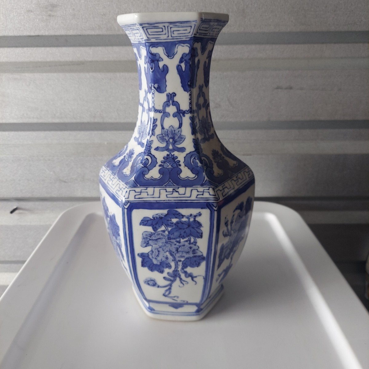 工芸品  Vintage Ceramic Asian Pattern, Grape Floral Motif 14