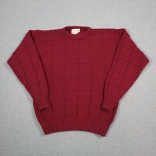 Vintage Lord Jeff Sweater Men Large Made In USA Chunky Crew Fisherman Outdoor