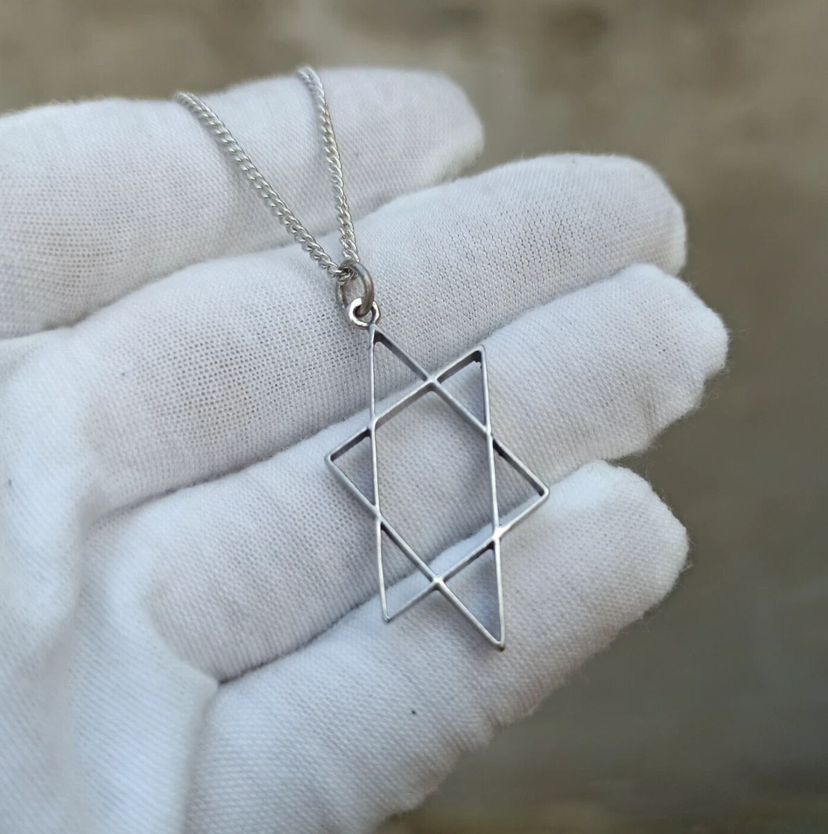David yurman jewish 2024 star necklace mens