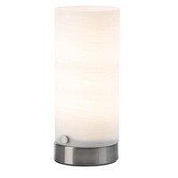 Tischleuchte Schreibtischlampe Led Beistelllampe Schlafzimmerleuchte Metall Glas