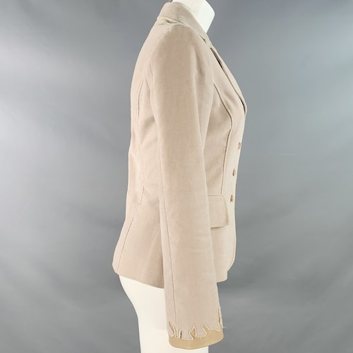 PHILOSOPHY di ALBERTA FERRETTI Size S Pink Velvet Single Breasted Jacket Blazer - Picture 2 of 14