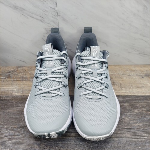 Under Armour UA HOVR Ascent 3025680-103 White Gray Basketball Shoes Women's 8.5 - Picture 3 of 11