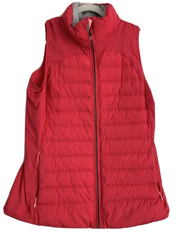 Lululemon Pink Quilted Down Vest Size 12