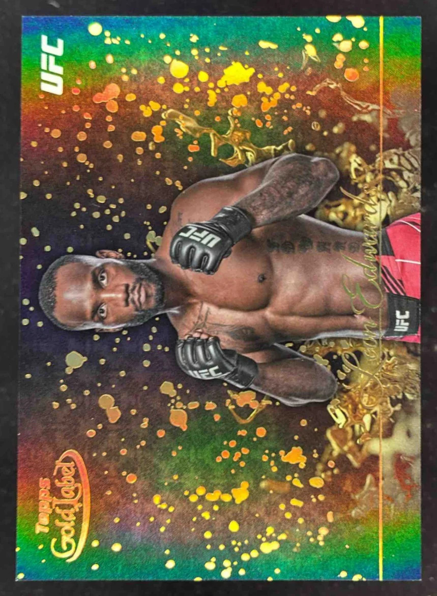2024 Topps Gold Label UFC Gold Splatter #GSP-12 Leon Edwards
