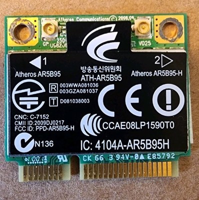 Atheros AR5B95 Mini PCI Express Wireless Network Card ATH-AR5B95 AR5B95-H