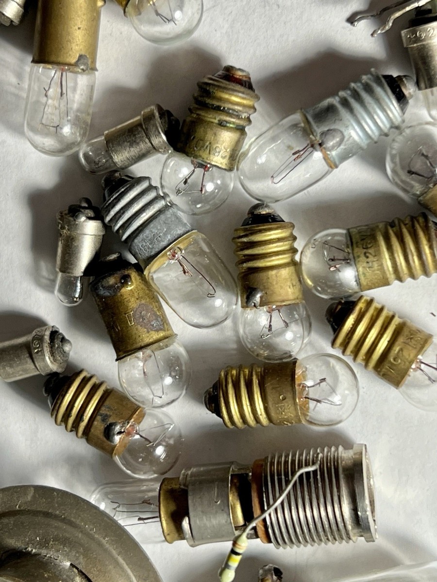 Vintage USSR Soviet Signal Light Bulbs Original Retro Lighting