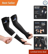 Adjustable Protective Arm Sleeves with UV Protection for Garden Industrial Use
