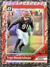 2024 Panini Donruss Optic - Trey Hendrickson #43 One Hundred Prizm Bengals