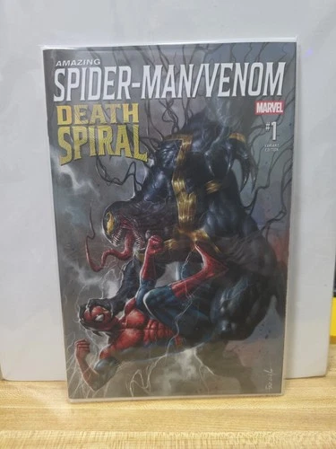 AMAZING SPIDERMAN VENOM DEATH SPIRAL #1 PARRILLO MEGACON VARIANT. ON HAND. NM