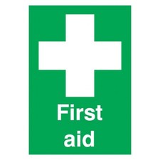 Image of Signs & Labels First Aid Sign - Rigid Polypropylene - 210mm x 148mm - FFA00651R