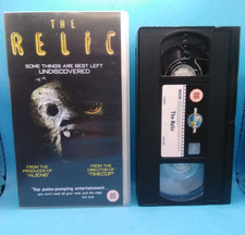 The Relic 1997 VHS tape, a collectible horror film PAL Rated 15