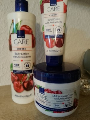 Cherry Bodylotion Flasche, Handcreme Und Creme Dose Von Avon 