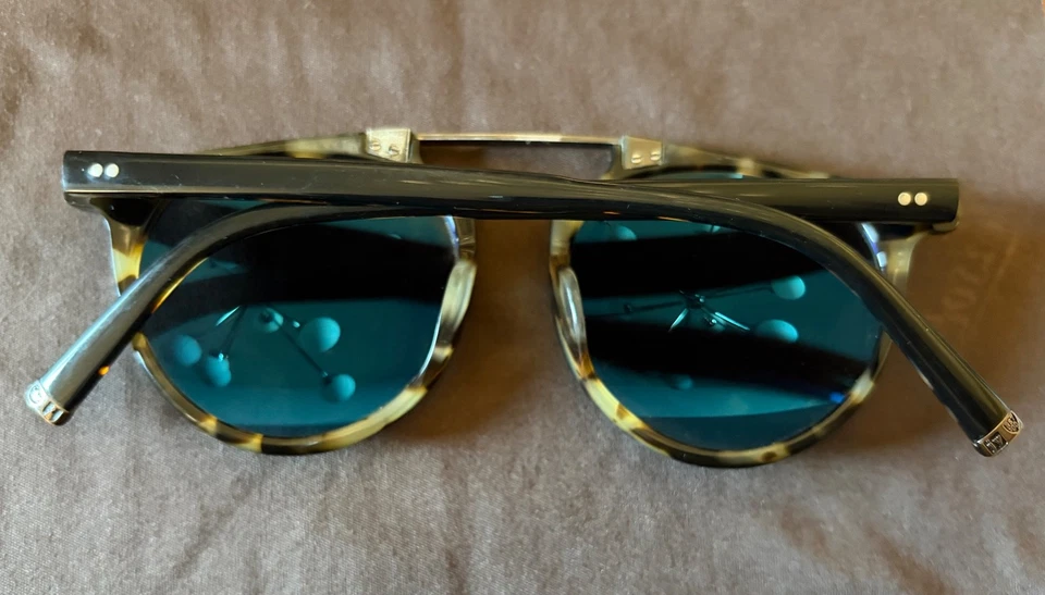 John Varvatos Men's V602 Polarized Round Sunglasses, Black & Tortoise UF, 52 mm - Image 4 of 4