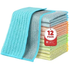 Orighty Multipurpose Wire Dishwashing Rag 12 Pcs, Upgraded Double-Layer Non-S...