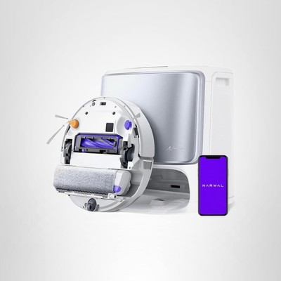 NARWAL FLOW Robot Vacuum and Mop Combo, FlowWash,  22000Pa, White, YJCC026