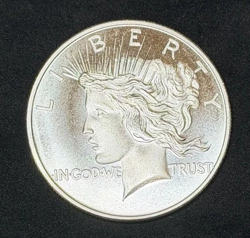 1 oz Silver Peace Round BU .999 Fine, One Troy Ounce, Vintage No Reserve #652