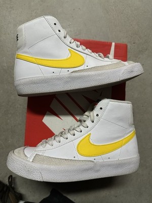 Nike Blazer Mid 77 White Black Brown Mocha  Pecan Vivid Sulfur Yellow - Size 4.5
