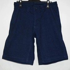 Samurai Jeans SJSP14 02 Indigo Indigo Sashiko Shorts SJSP1402   Half Pants  Deni