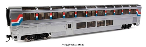 Walthers Proto ~ Escala HO ~ 85' Superliner I Lounge ~ Iluminado ~ Amtrak #33003 | Zustand: New