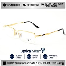 Ray-Ban RX6267I 2500 Gold Frames Reading Glasses/Bifocal/Progressive Lenses