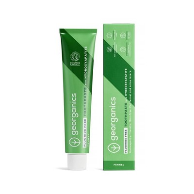 Georganics Fluoridfreie Zahnpasta mit Hydroxylapatit Fenchel - 75ml
