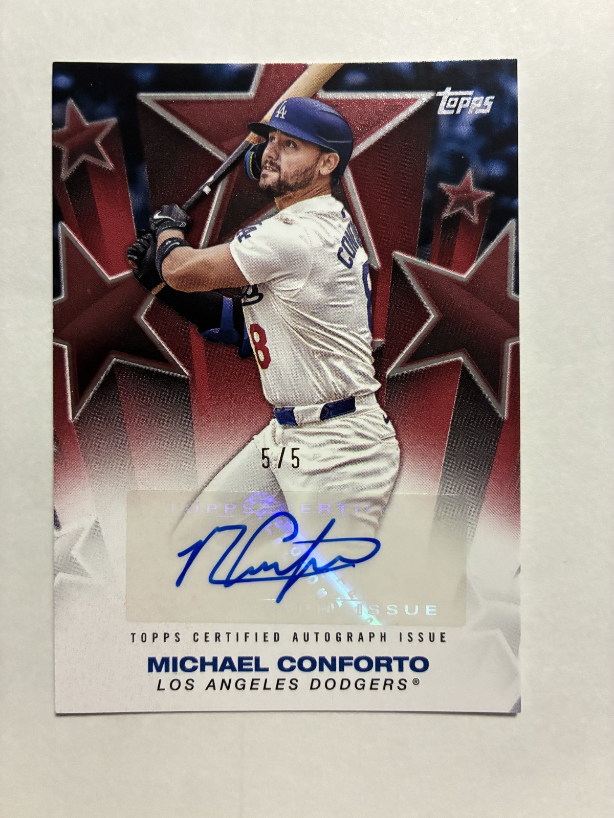 2025 Stars of the MLB Michael Conforto Baseball Stars Autograph Card /5