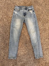 American Eagle Light Wash Stretch Mom Jeans Size 0 - Short