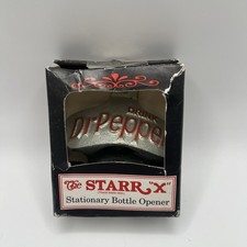 Starr "X" Dr. Pepper Stationary Bottle Opener Wall Mount Vintage Damaged Box