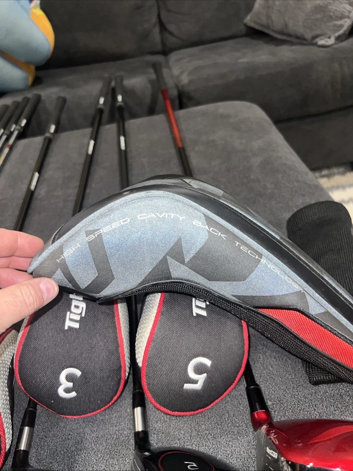 Adams Tight Lies Left Handed, 6-SW, 3 Wood, 5 Wood, 5 Hybrid And Nike VRS Driver - Image 3 of 4